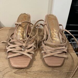 Sam Edelman Tan Strappy Heels